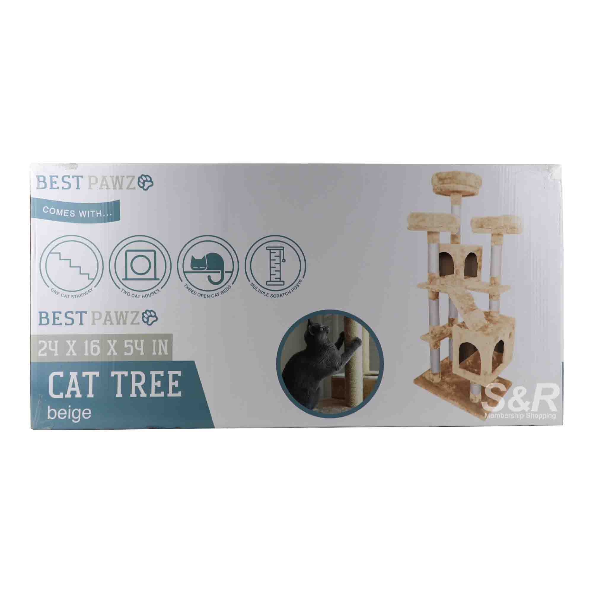 Best Pawz Beige Cat Tree 1pc